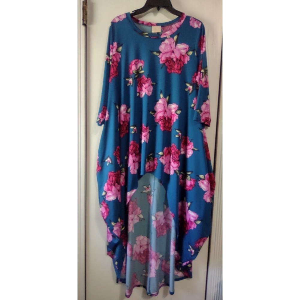 Gorgeous Print Zadie B High Low Bubble Tunic